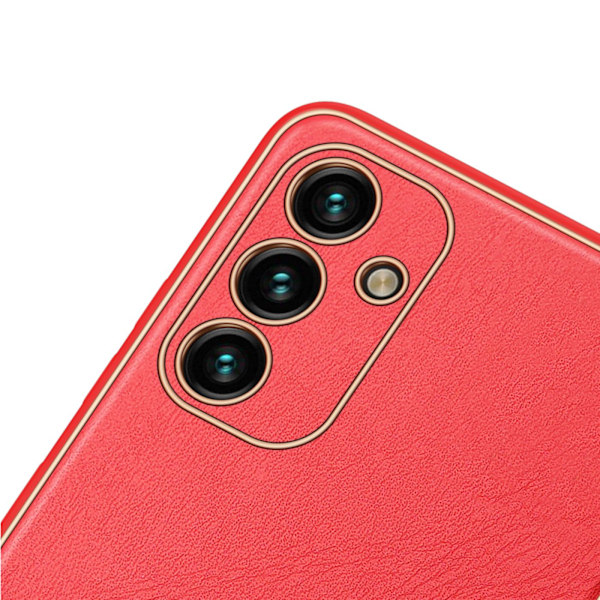 Dux Ducis Yolo elegant cover made of ecological leather for Samsung Galaxy A13 5G red Red