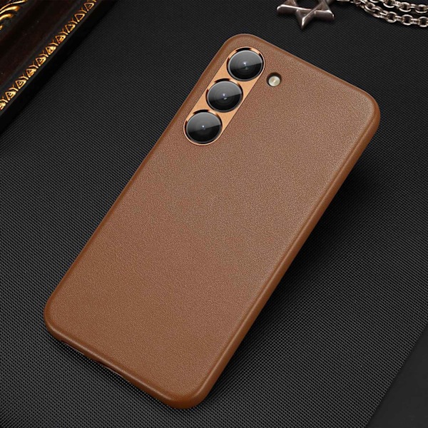 Dux Ducis Grit case for Samsung Galaxy S23+ elegant case made of artificial leather brown Brown