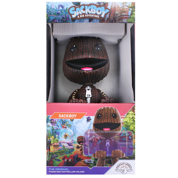 LittleBigPlanet Sackboy figure clamping bracket Cable guy 21cm Multicolor