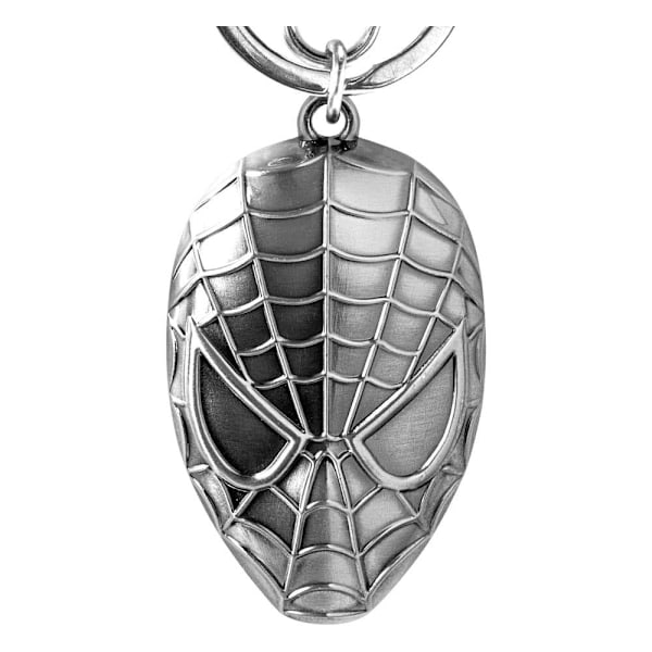 Marvel Metal Keychain Spider Man Head Multicolor