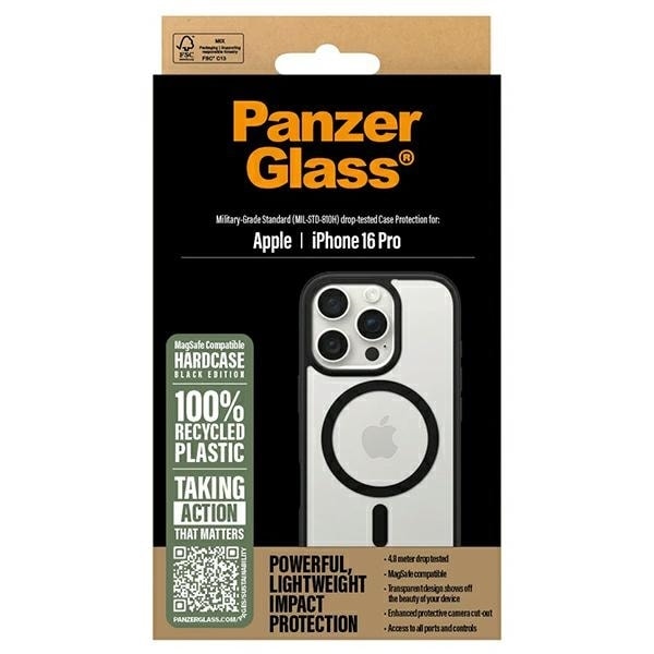 PanzerGlass HardCase iPhone 16 Pro 6.3&quot; black/black MagSafe 1302 Black