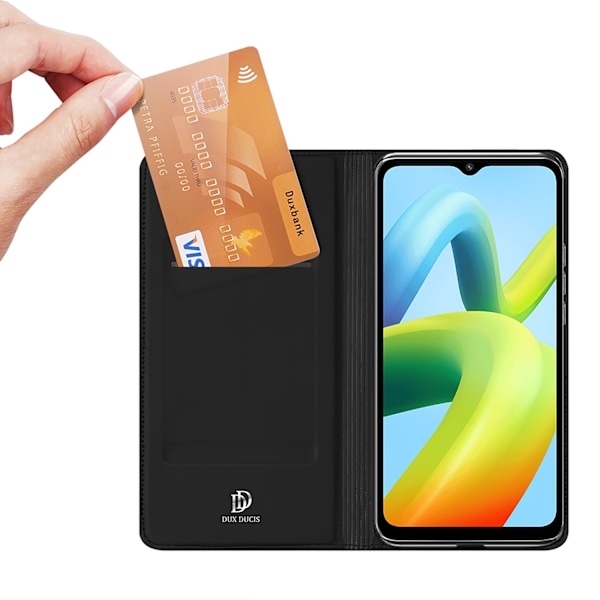 Dux Ducis Skin Pro Case for Xiaomi Redmi A1+ Flip Card Wallet Stand Black Black