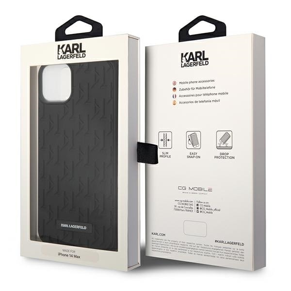 Karl Lagerfeld KLHCP14MRUPKLPK iPhone 14 Plus 6,7" hardcase czarny/black 3D Monogram Black