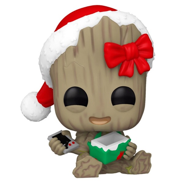 POP figure Marvel Groot with Present multifärg