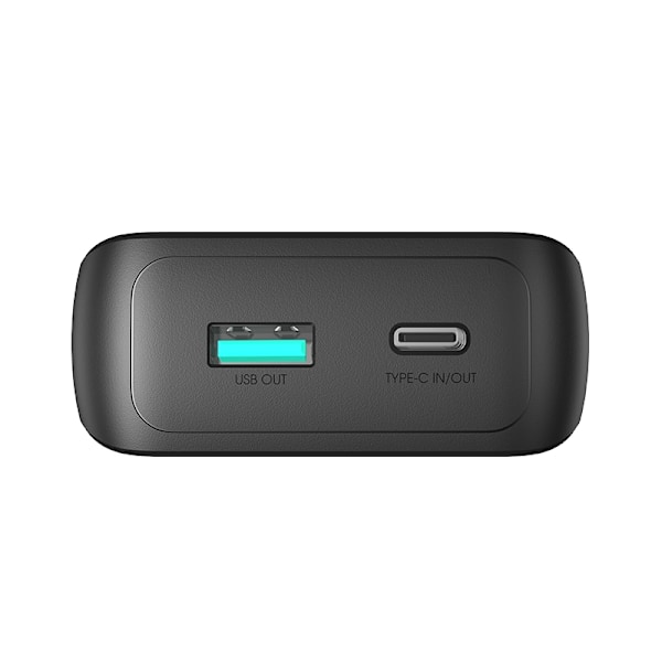 Joyroom JR-PBC06 mini power bank with built-in USB-C / Lightning cables 30W 10000mAh - black Black