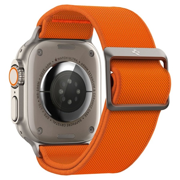 Spigen Fit Lite Ultra Strap for Apple Watch 4 / 5 / 6 / 7 / 8 / SE / Ultra (42/44/45/49 mm) - Orange Orange