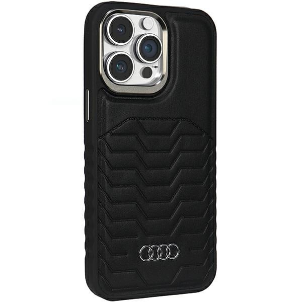 Audi Synthetic Leather case with MagSafe for iPhone 14 Pro - black Black