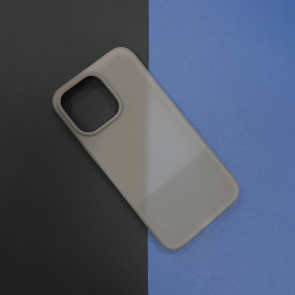 Kingxbar Plain Series case cover for iPhone 13 Pro Max silicone case gray Gray