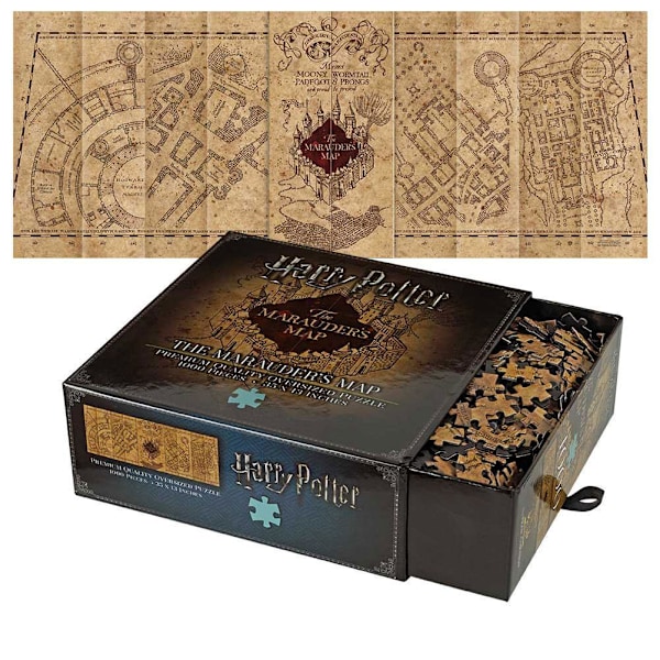 Harry Potter Jigsaw Puzzle Marodörens kartomslag multifärg