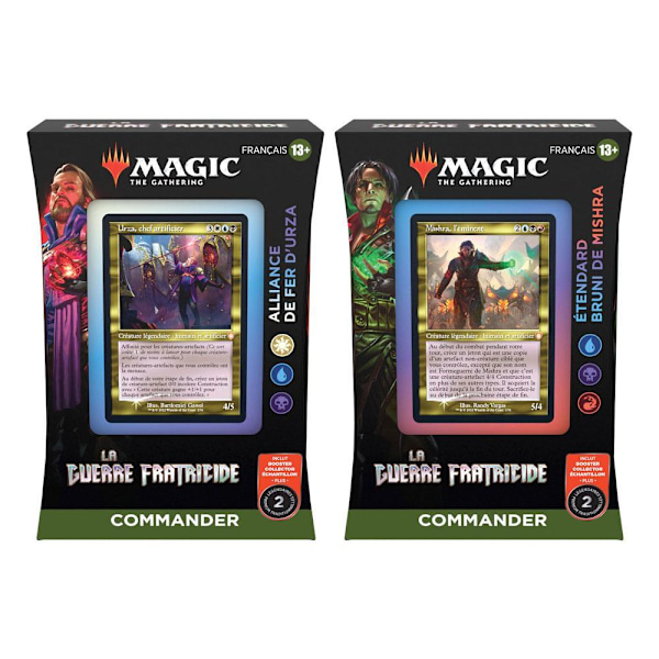 Magic the Gathering La Guerre Fratricide Commander Decks Display (4) french Multicolor