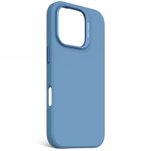 Decoded AntiMicrobial Silicone Backcover with MagSafe for iPhone 16 Pro - Blue Blue