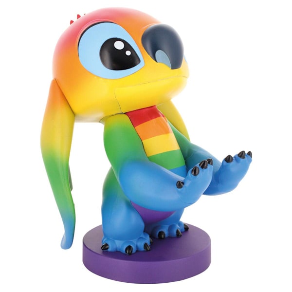 Disney Stitch Rainbow figure clamping bracket Cable guy 20cm multifärg