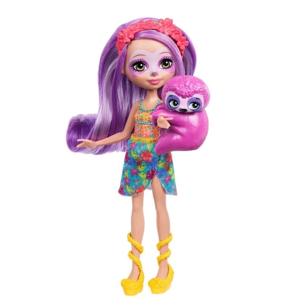 Enchantimals Sunshine Beach Sabindra Sloth doll Multicolor