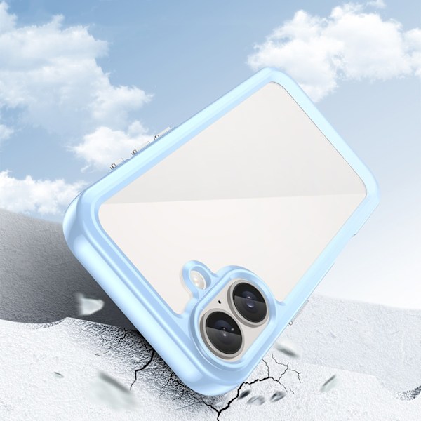 Outer Space Case with Gel Frame for iPhone 16 Plus - Blue Blue