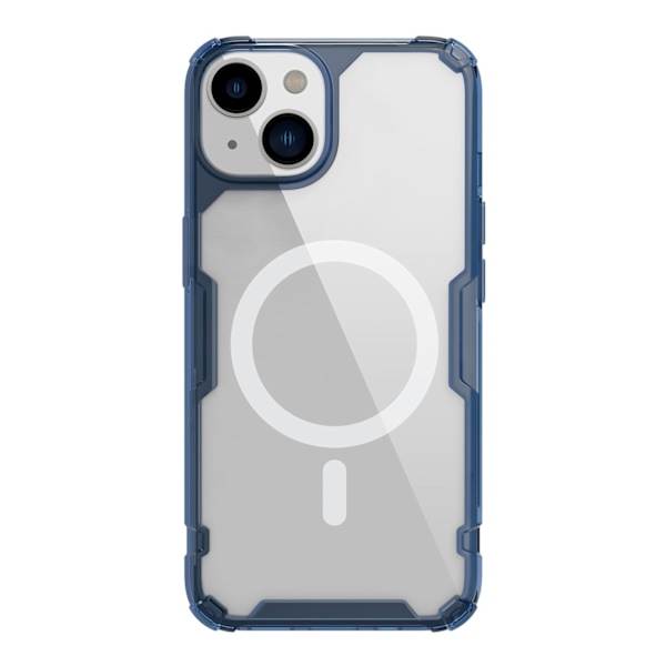 Nillkin Nature Pro armored case with MagSafe for iPhone 15 - blue Blue || Transparent