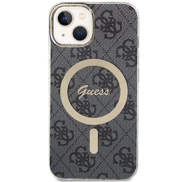 Guess 4G MagSafe case for iPhone 15 Plus / 14 Plus - black Black