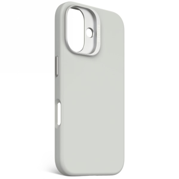 Decoded AntiMicrobial Silicone Backcover with MagSafe for iPhone 16 - Gray Gray