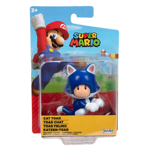 Nintendo Super Mario Cat Toad figure 6,5cm Multicolor