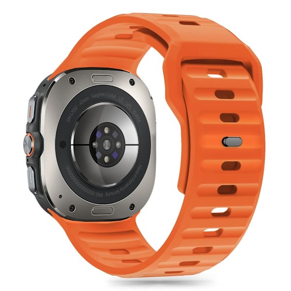 Tech-Protect Silicone Line Strap for Samsung Galaxy Watch Ultra (47mm) - Orange Orange