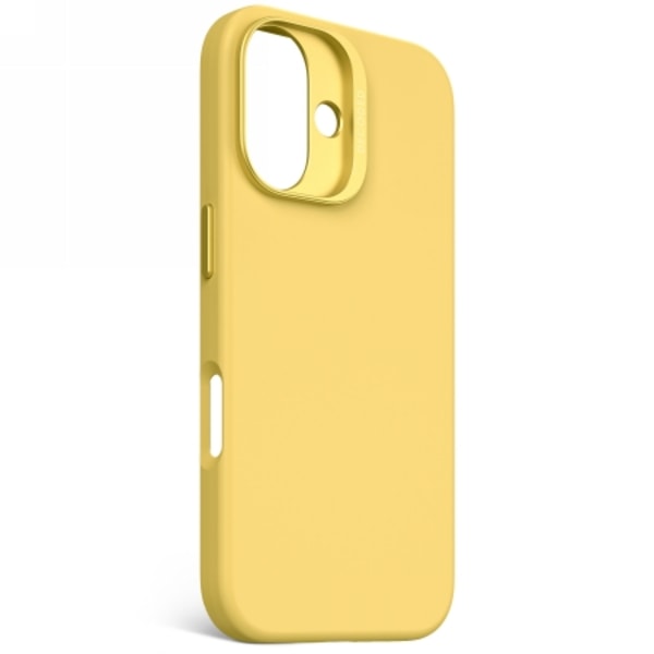 Decoded AntiMicrobial Silicone Backcover with MagSafe for iPhone 16 - Yellow Yellow