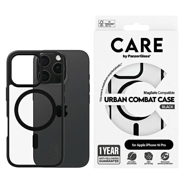 CARE by PanzerGlass Flagship Urban Case iPhone 16 Pro 6.3&quot; MagSafe 1358 Transparent