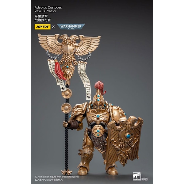 Warhammer 40k Action Figure 1/18 Adeptus Custodes Vexilus Praetor multifärg