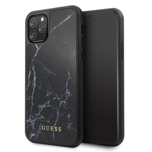 Guess GUHCN58HYMABK iPhone 11 Pro czarny /black Marble Black