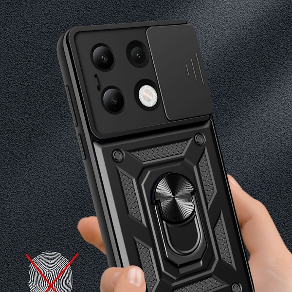 Tech-Protect CamShield Pro Case for Xiaomi Redmi Note 13 4G / LTE - Black Black