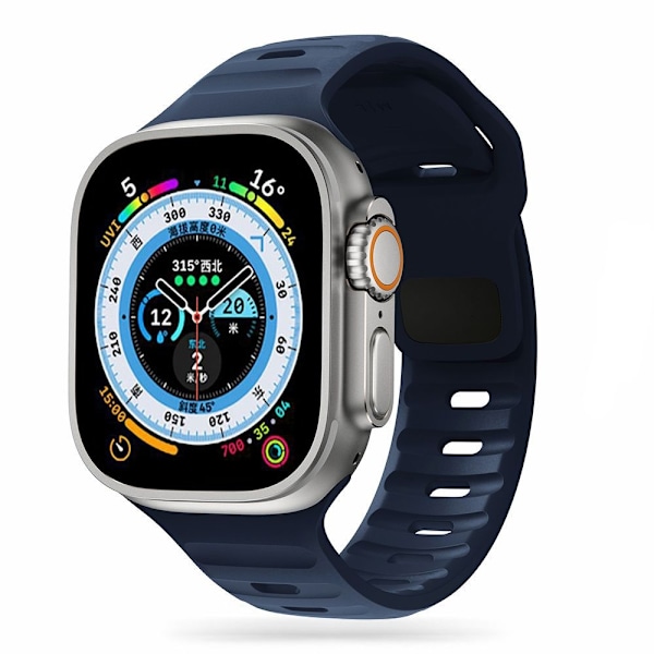 Tech-Protect IconBand Line Strap for Apple Watch 4 / 5 / 6 / 7 / 8 / 9 / SE / Ultra 1 / 2 (42/44/45/49 mm) - Navy Blue Blue