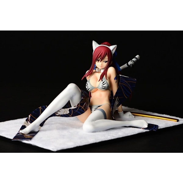 Fairy Tail Statue 1/6 Erza Scarlet - White Tiger CAT Gravure_Style 13 cm Multicolor