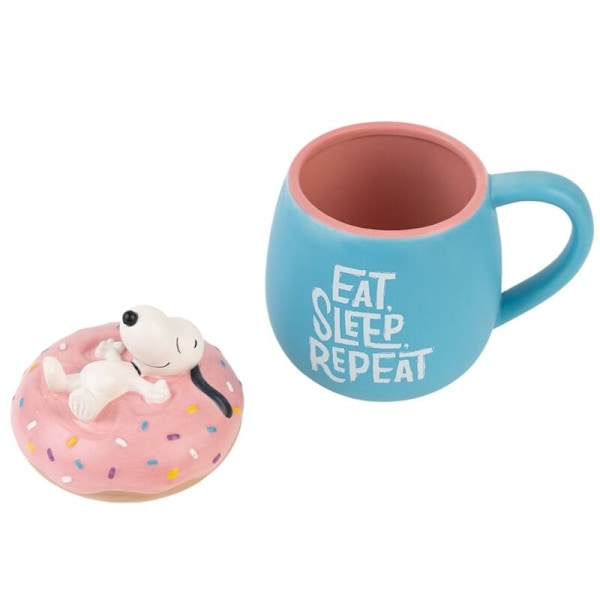 Snoopy Eat Sleep Repeat 3D mug 500ml multifärg