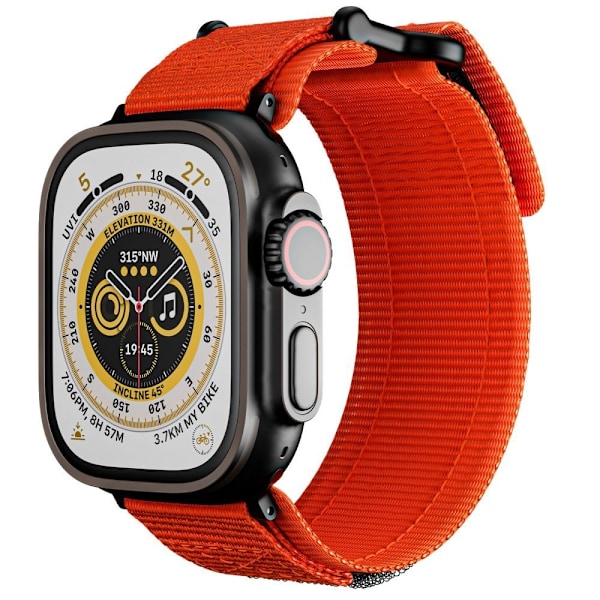 Tech-Protect Scout Pro Strap for Apple Watch 4 / 5 / 6 / 7 / 8 / 9 / SE / Ultra 1 / 2 (42/44/45/49 mm) - Orange Orange