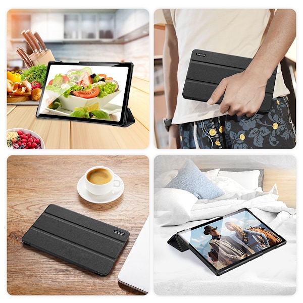 Dux Ducis Domo Foldable Cover Tablet Case with Smart Sleep Function Stand Samsung Galaxy Tab A8 10.5&#39;&#39; 2021 Black Black