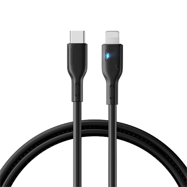 Joyroom Premium Series A13 Lightning / USB-C 20W 2m cable - black Black