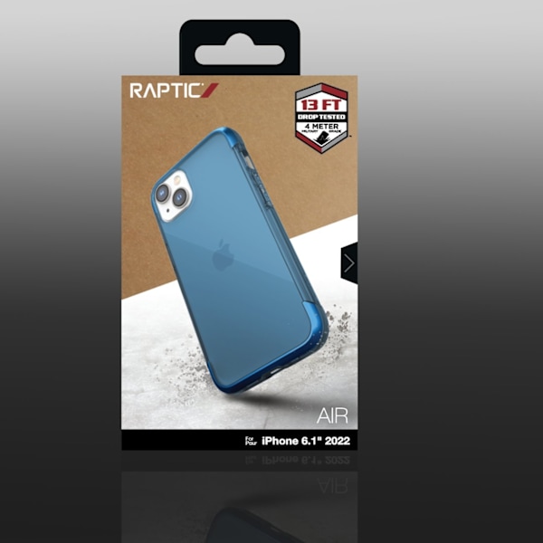 Raptic X-Doria Air Case iPhone 14 armored cover blue Blue