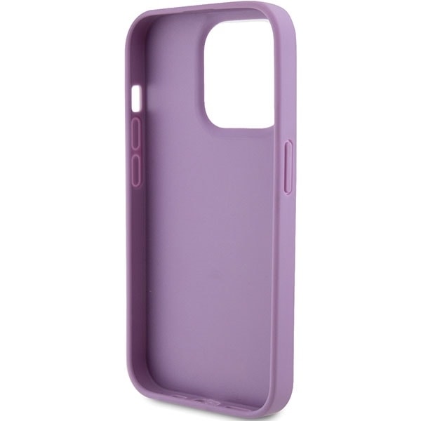 Guess Leather 4G Stamped case for iPhone 15 Pro - purple Violet