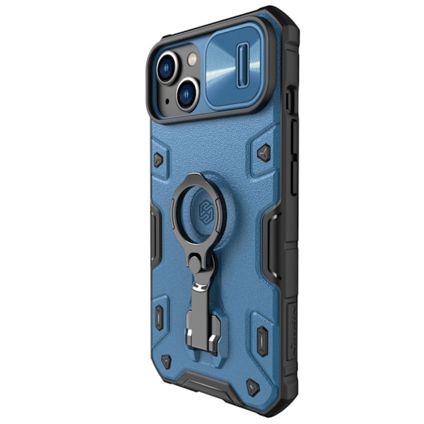 Nillkin CamShield Armor Pro Magnetic Case iPhone 14 Plus Magnetic MagSafe Cover with Camera Protector Blue Blue