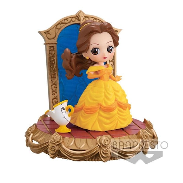 Disney Characters Stories Belle Q pokset figur 8cm multifärg