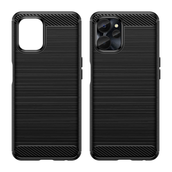 Carbon Case for Realme 10 5G / Realme 9i 5G Flexible Silicone Carbon Cover Black Black