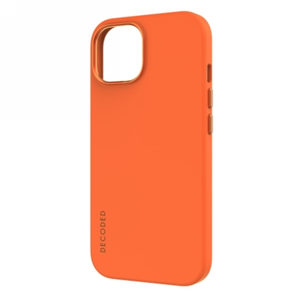 Decoded Leather Case with MagSafe for iPhone 15 - orange Orange