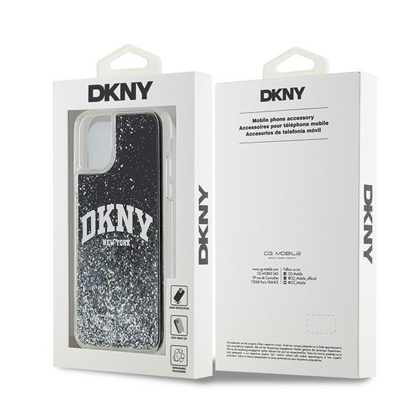 DKNY Liquid Glitter Big Logo case for iPhone 11 / Xr - black Black