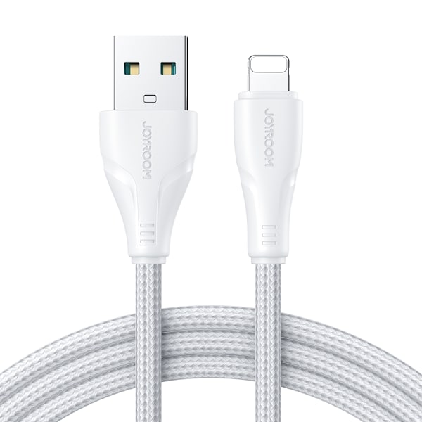 Joyroom Surpass Series A11 USB-A / Lightning 2.4A cable 3 m - white White