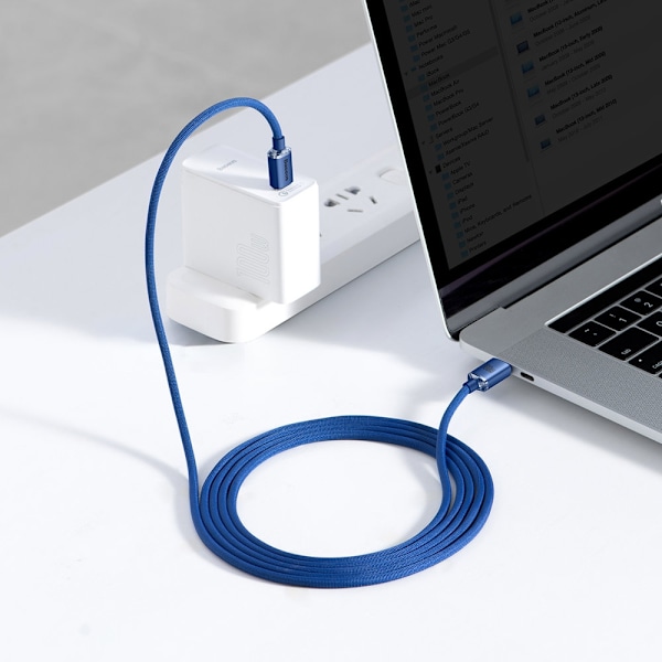 Baseus CAJY000703 USB-C - USB-C PD cable 100W 480Mb/s 2m - blue Blue