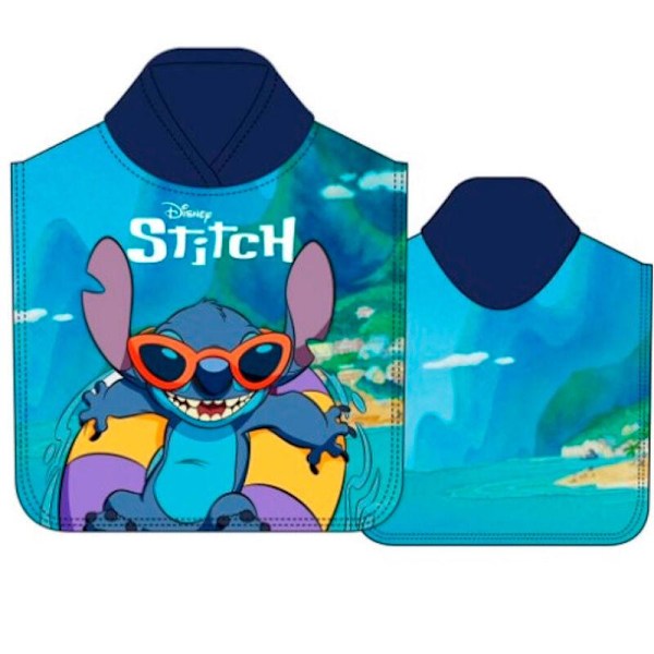 Disney Stitch microfibre poncho towel Multicolor