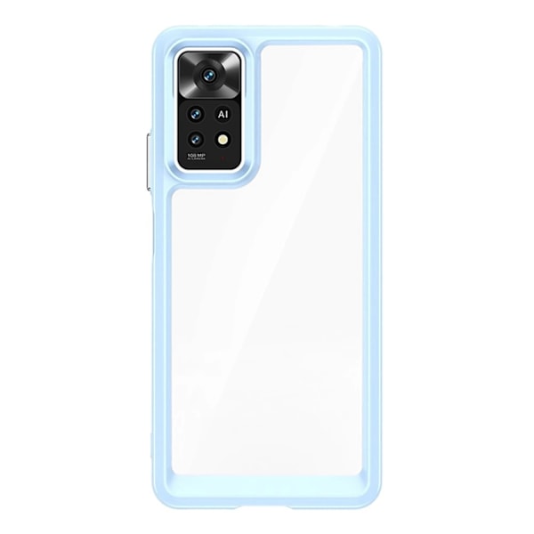 Outer Space Case for Xiaomi Poco M4 Pro, cover with a flexible frame, blue Blue