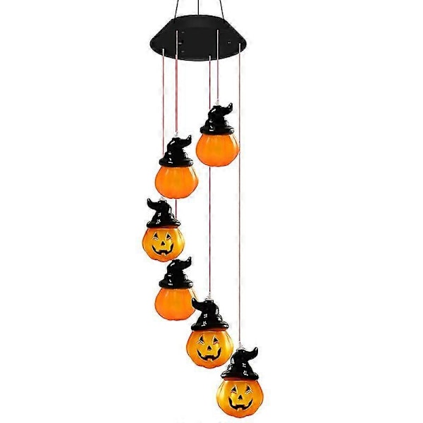 Halloween Dekoration Solcellslampa Utomhus Halloween Dekoration Pumpa Ljus Led Trädgårdsdekorationer Ljus Trädhängande Ljus skull