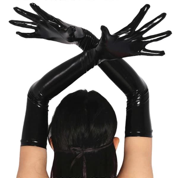 Mångsidiga PU-läderhandskar Snygga skyddshandskar Vänlig design Andningsbart tyg Pendlare Halloweenpresent Röd XL