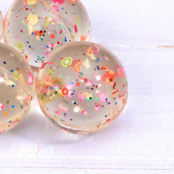 Studsboll i gummi för lek 10 st Kognitiv leksak för barn