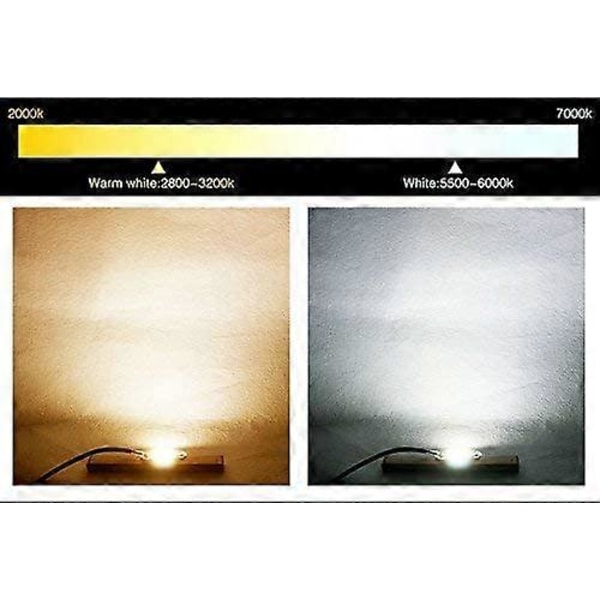 2 st LED-chip 50W vit 6000K 220V COB LED-chip Ingen lödning krävs Inbyggd smart IC-drivare