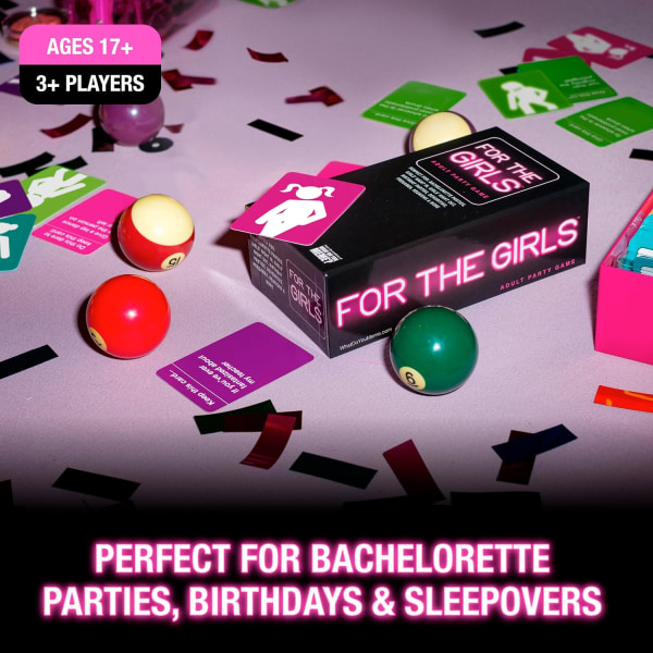 för The Girls - The Ultimate Girls Night Party Game Äkta vad gör du meme? för flickorna incohearent Kortspel för flickor